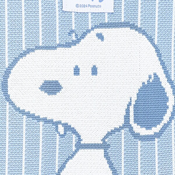 スヌーピー ニットミニトートバッグ ブルー SNOOPY