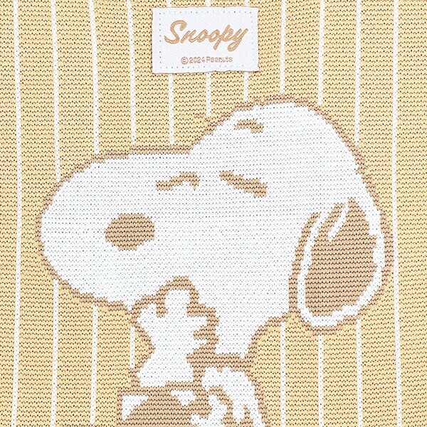 スヌーピー ニットミニトートバッグ ブラウン SNOOPY