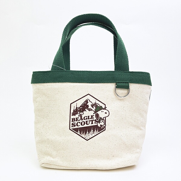 スヌーピー ビーグルスカウト ランチトートバッグ グリーン SNOOPY