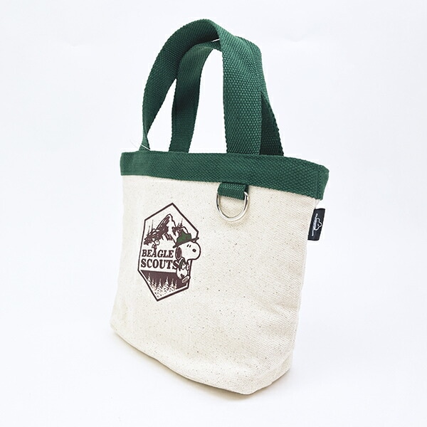 スヌーピー ビーグルスカウト ランチトートバッグ グリーン SNOOPY