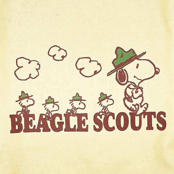 スヌーピー ニュースペーパーバッグ ビーグル・スカウト かばん ベージュ SNOOPY