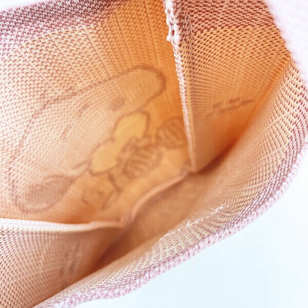 スヌーピー ウッドストック ニットミニトートバッグ ピンク SNOOPY