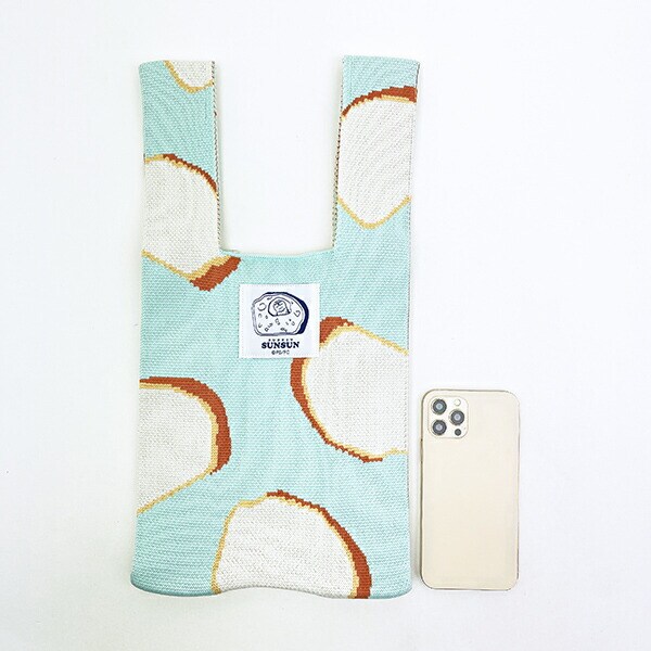 パペットスンスン パン ニットトートバッグ