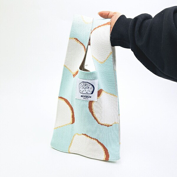 パペットスンスン パン ニットトートバッグ