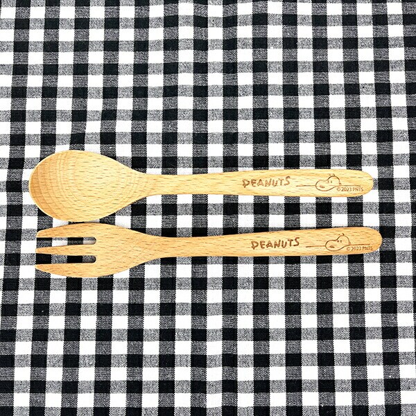 スヌーピー 木製フォーク（M) デスク 食器 SNOOPY