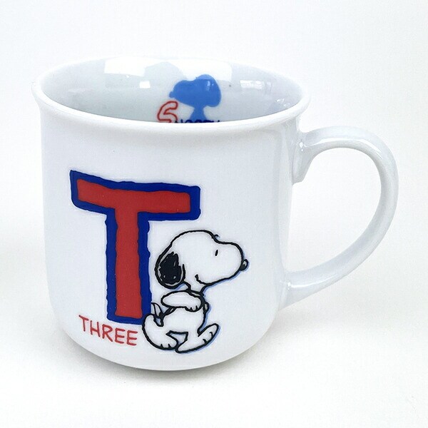スヌーピー イニシャルマグ T 食器 SNOOPY 日本製