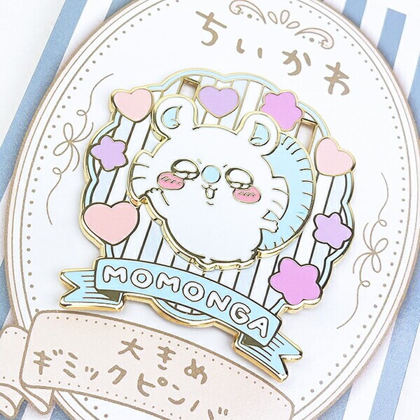 ちいかわ モモンガ 大きめギミックピンバッジ