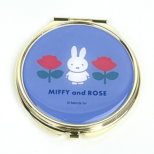 ミッフィー miffy MIFFY AND ROSE コンパクトミラー 日用品