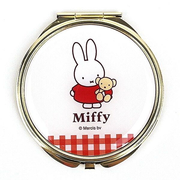 ミッフィー ミラー ギンガムシリーズ レッド miffy