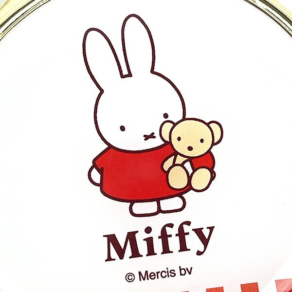 ミッフィー ミラー ギンガムシリーズ レッド miffy