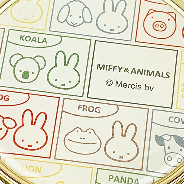 ミッフィー MIFFY＆ANIMALS コンパクトミラー 鏡