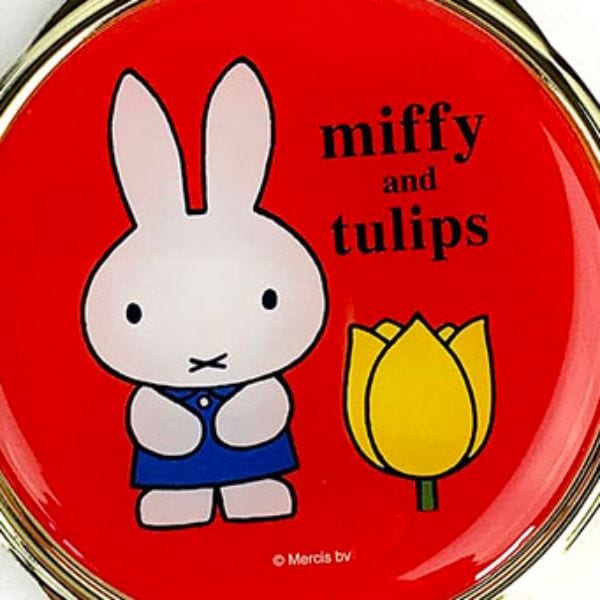 ミッフィー チューリップ miffy and tulips ミラー rd コンパクトミラー 手鏡 レッド グッズ  (mcor)(mcd)