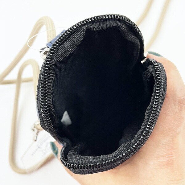 モフサンド mofusand フォンタブ&ショルダーポーチ フラワー スマホ ネイビー