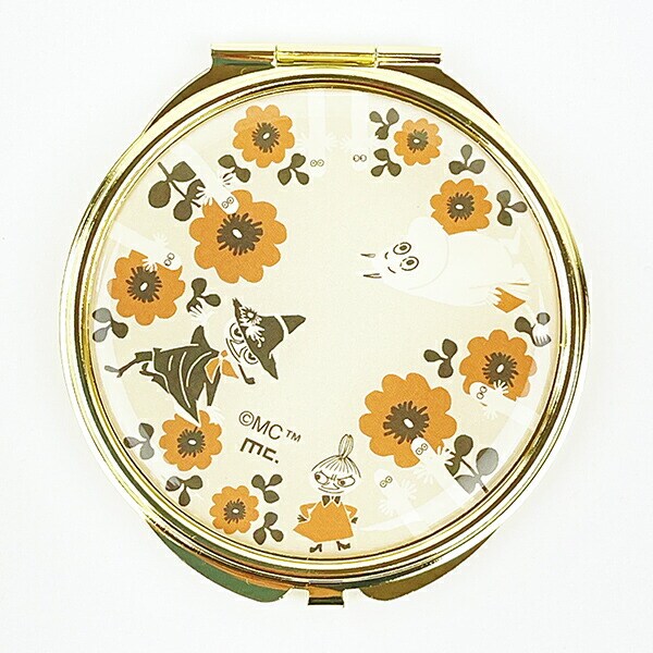 MOOMIN ムーミン ミラー ブラウン レトロシリーズ コンパクトミラー 鏡 メイク