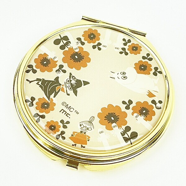 MOOMIN ムーミン ミラー ブラウン レトロシリーズ コンパクトミラー 鏡 メイク