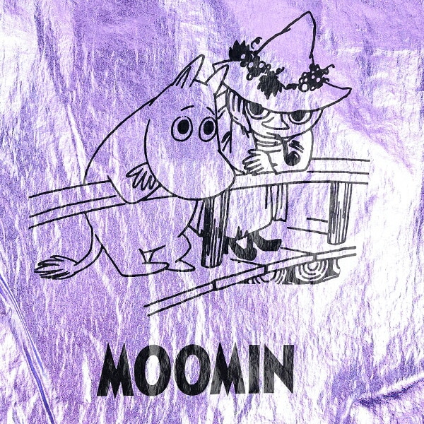 MOOMIN ムーミン シャイニーエコバッグ ムーミン&スナフキン 折りたたみバッグ マルシェバッグ