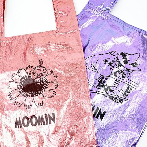 MOOMIN ムーミン シャイニーエコバッグ リトルミイ 折りたたみバッグ マルシェバッグ