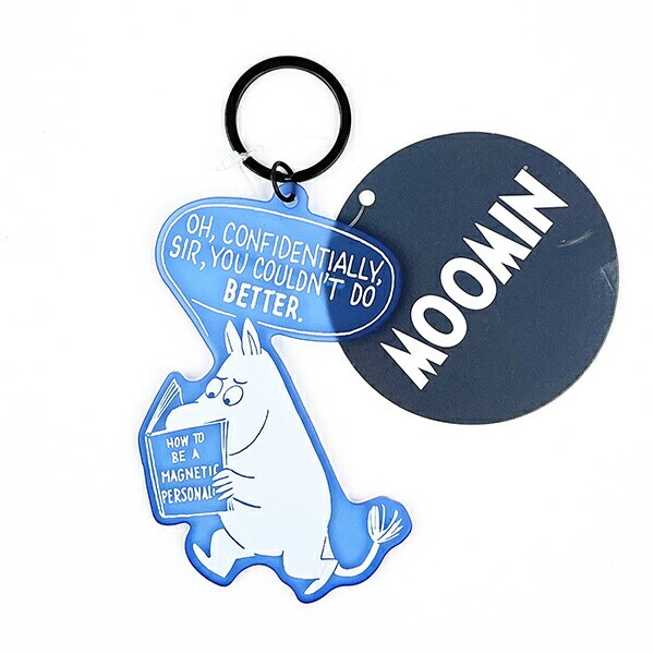 ムーミン MOOMIN マット染色キーホルダー アクリルキーホルダー ブルー