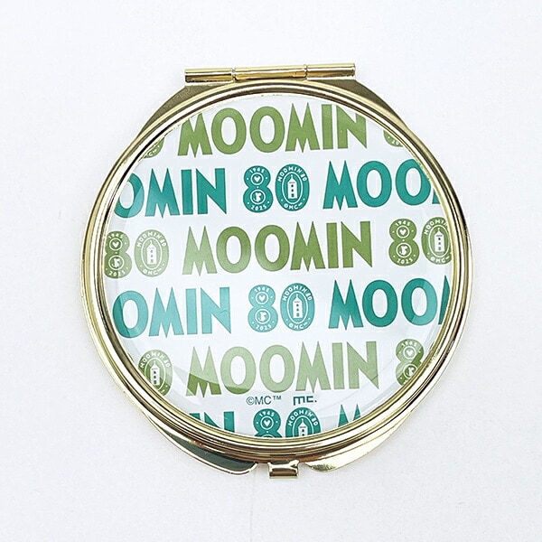 ムーミン 80周年アート ミラー 鏡 グリーン MOOMIN