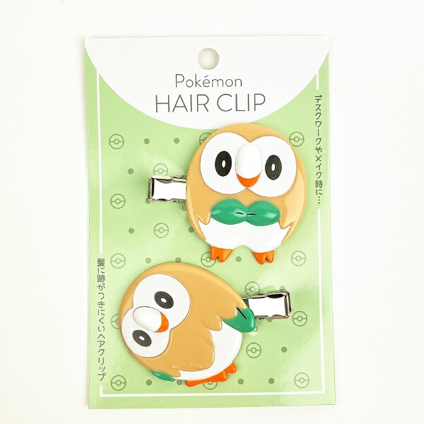 ポケットモンスター ポケモン ヘアクリップ モクロー 髪留め 洗顔 メイク