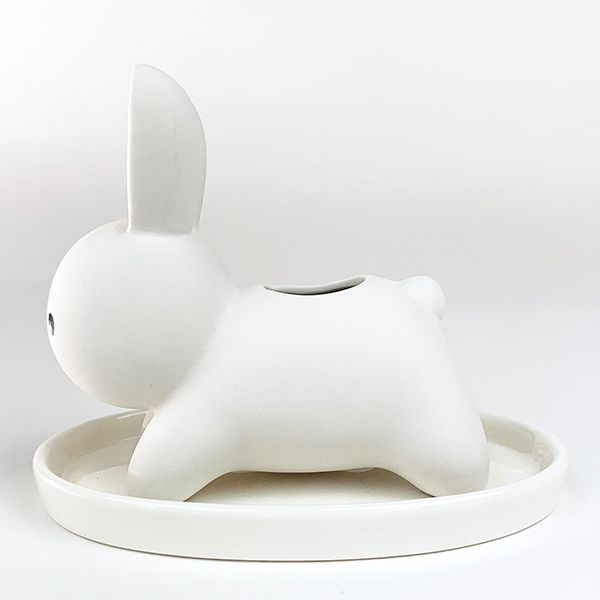 うさぎ 素焼き加湿器　うさぎ 素焼き　加湿器　インテリア　グッズ ホワイト