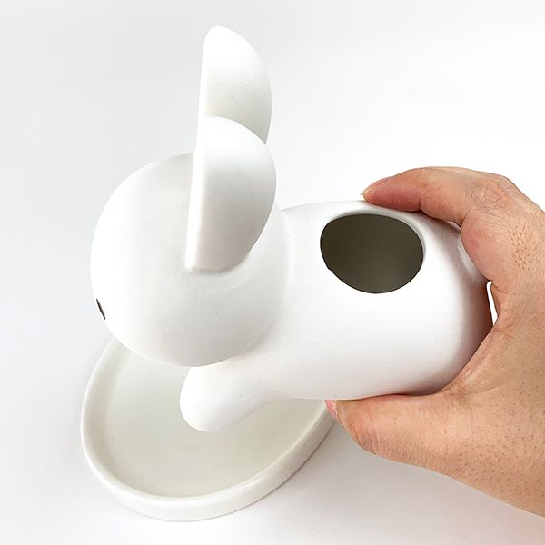 うさぎ 素焼き加湿器　うさぎ 素焼き　加湿器　インテリア　グッズ ホワイト