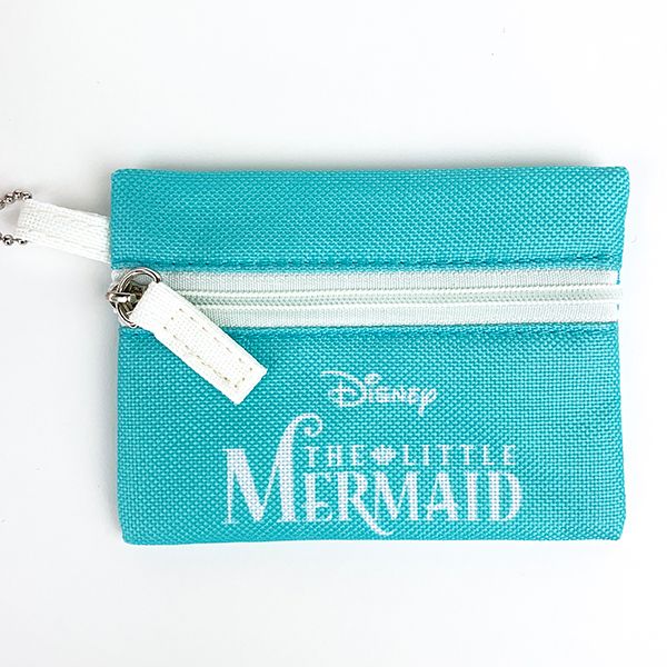 disney アリエル ディズニー 3連ポーチ アリエル フランダー ポーチ 3連 ケース パスケース バッグ 財布 ピンク グッズ