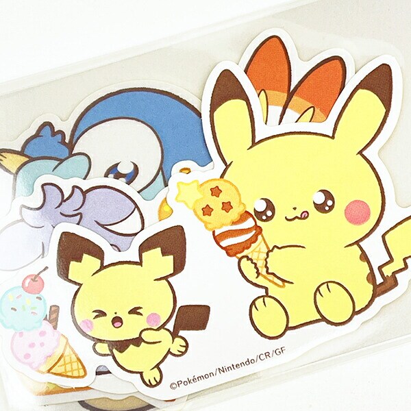 ポケットモンスター ポケモン ステッカー5枚セットA ポケピース シール デコ アレンジ 文具