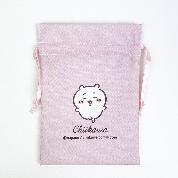 ちいかわ 巾着 ピンク 小物入れ キャンディ 日本製