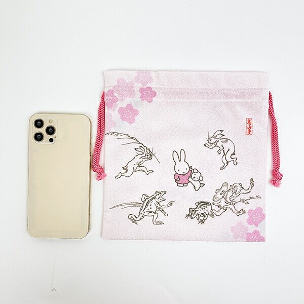ミッフィー miffy ×鳥獣戯画 巾着 MA  日本製