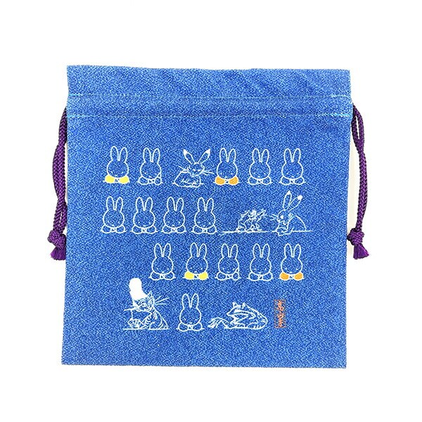 ミッフィー miffy ×鳥獣戯画 巾着 MC  日本製