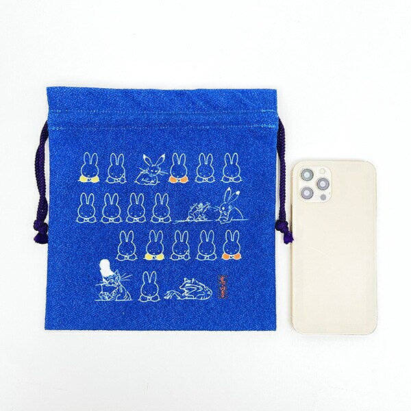 ミッフィー miffy ×鳥獣戯画 巾着 MC  日本製