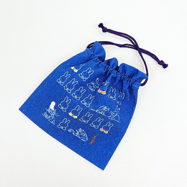 ミッフィー miffy ×鳥獣戯画 巾着 MC  日本製