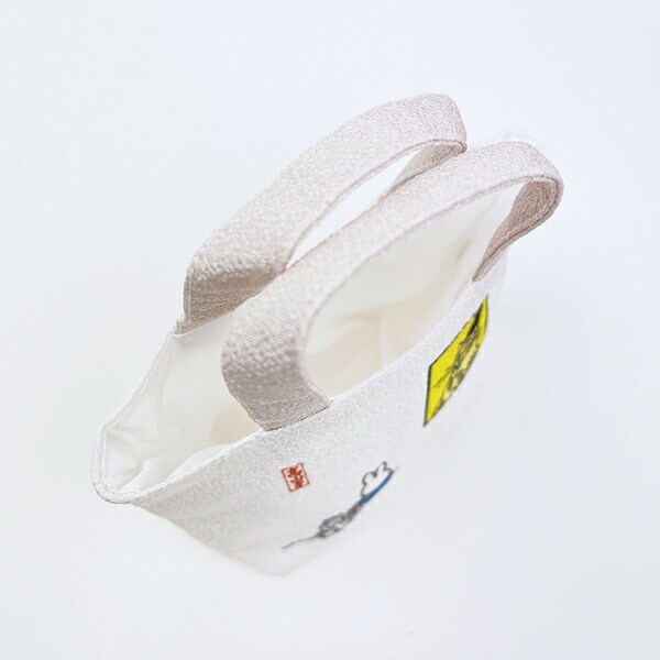 ミッフィー miffy 鳥獣戯画 ミニトートバッグ (アイボリー) 日本製