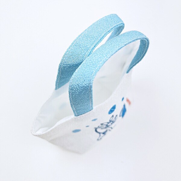 ミッフィー miffy 鳥獣戯画 ミニトートバッグ (ブルー) 日本製