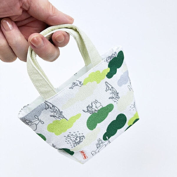 ミッフィー miffy 鳥獣戯画 ミニトートバッグ (グリーン) 日本製