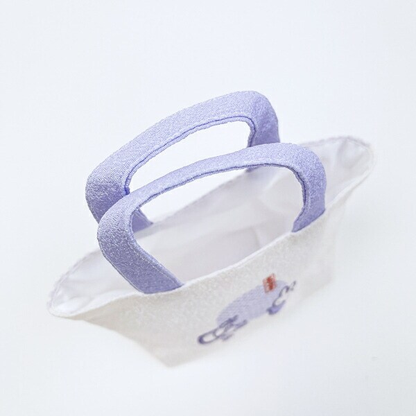 ミッフィー miffy 鳥獣戯画 ミニトートバッグ (パープル) 日本製