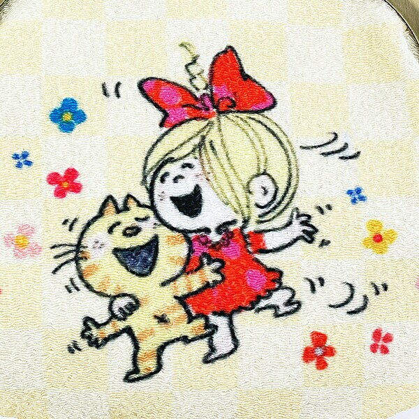 水森亜土 がま口財布 みーたんと女の子 日本製