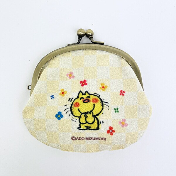 水森亜土 がま口財布 みーたんと女の子 日本製