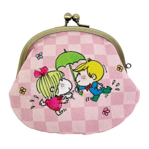 水森亜土 がま口財布 あいあい傘 日本製