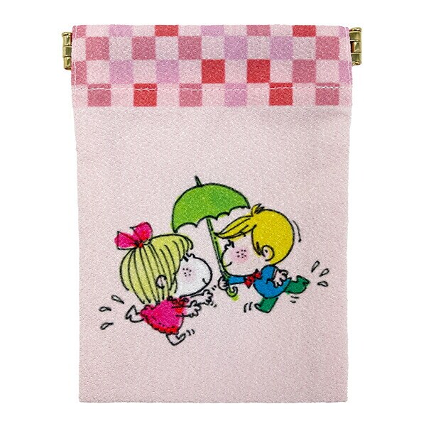 水森亜土 ばね口ポーチ あいあい傘 日本製