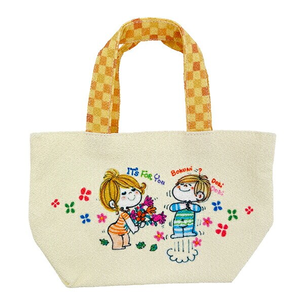 水森亜土 ミニトートバッグ 花束 日本製