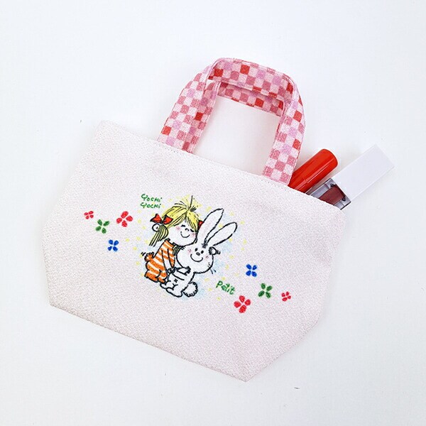 水森亜土 ミニトートバッグ うさぎ 日本製