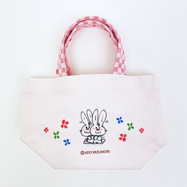水森亜土 ミニトートバッグ うさぎ 日本製