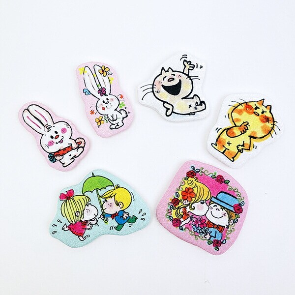 水森亜土 マグネット みーたん寝転び 日本製