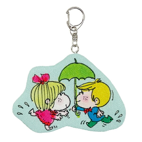 水森亜土 キーホルダー あいあい傘 日本製