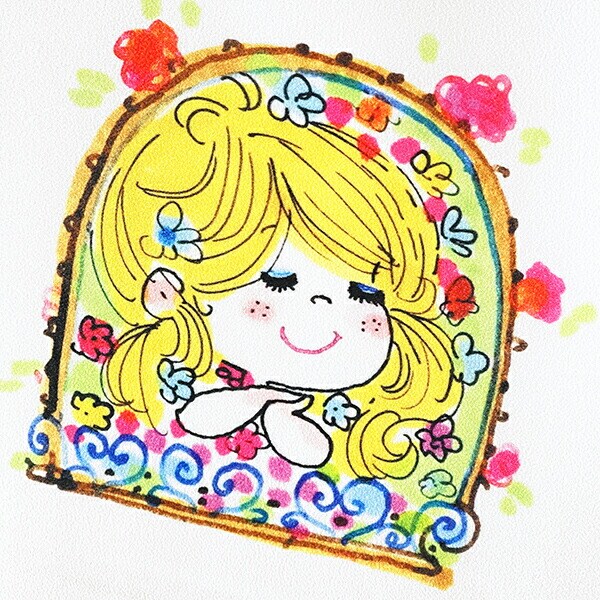 水森亜土 タペストリー 花束 インテリア