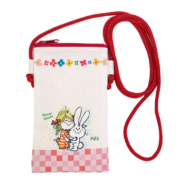 水森亜土 スマホショルダー うさぎ