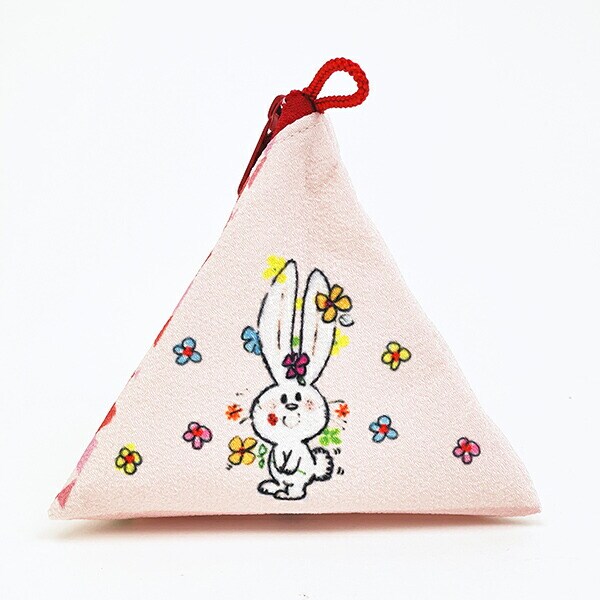 水森亜土 三角ポーチ うさぎ