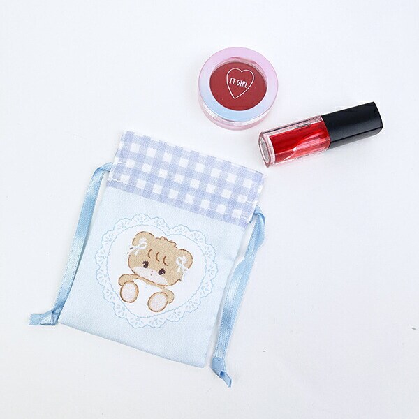 mikko illustrations ミッコ ラテ まめ巾着 日本製